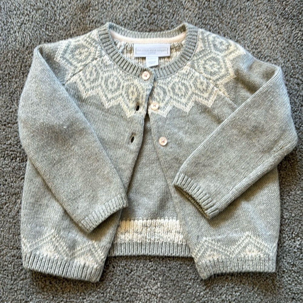 Gray Baby Girl Sweater